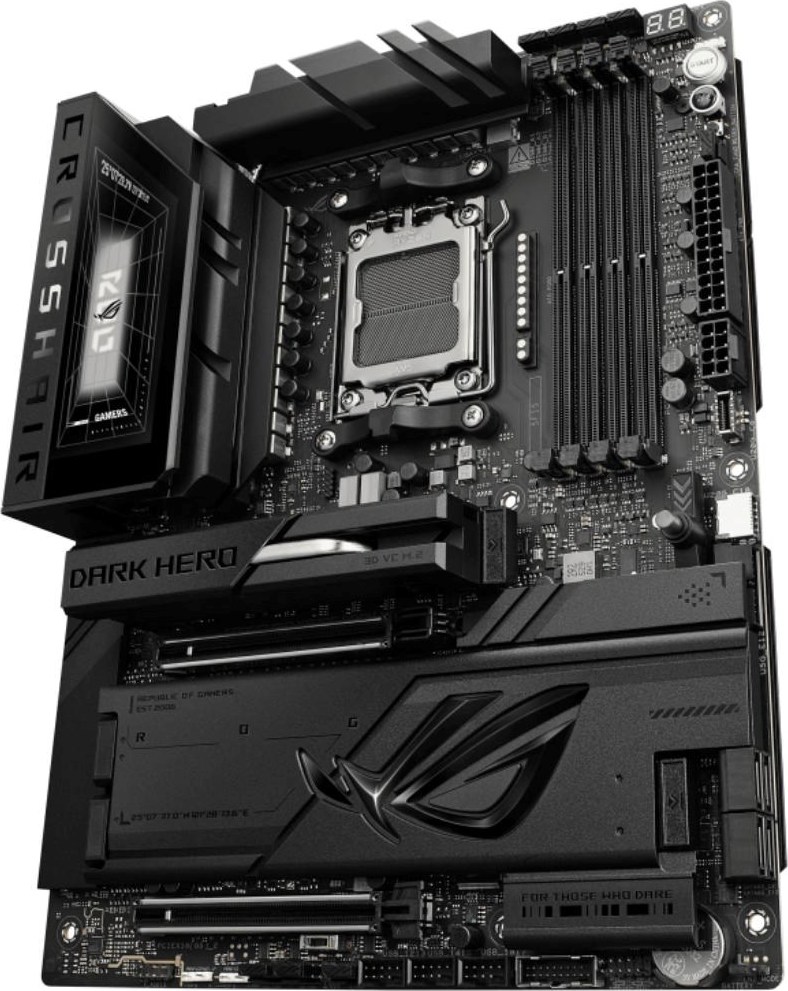 ASUS MB Sc AM5 ROG CROSSHAIR X870E DARK HERO, AMD X870E, 4xDDR5, WiFi, 1xHDMI, 2xUSB4