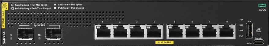 HP Enterprise HPE ANW 6000 8G CL4 2F 67W Sw