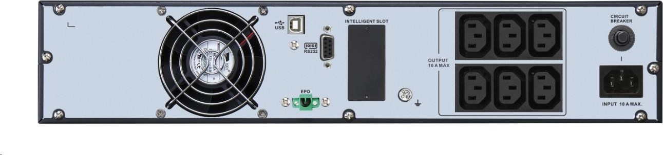 APC Easy UPS On-Line, 1000VA/900W Li-ion, Rack/Tower 2U, 230V, 6 IEC C13 outlets, Intelligent Card Slot, W/ rail kit