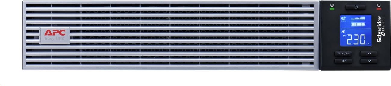 APC Easy UPS On-Line, 1000VA/900W Li-ion, Rack/Tower 2U, 230V, 6 IEC C13 outlets, Intelligent Card Slot, W/ rail kit