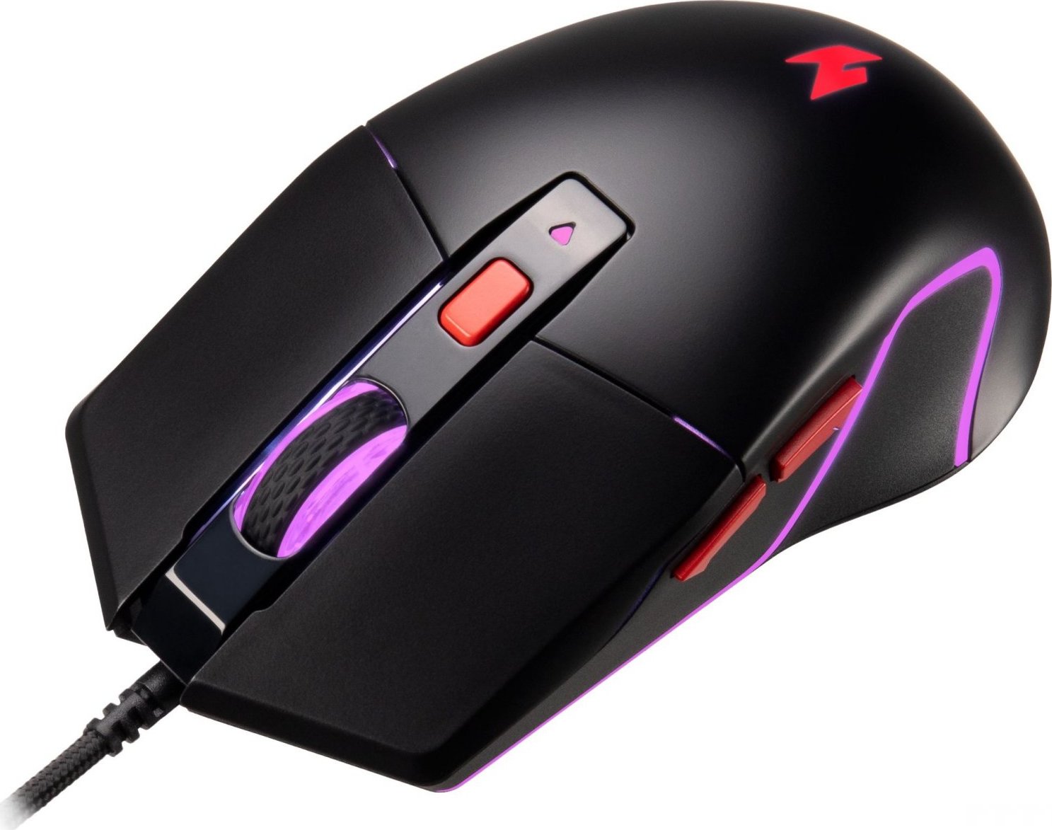ACER drátová myš Nitro Gaming Mouse 100 (NMW100),7200dpi,6 tlačítek,125Hz,60 IPS,RGB,USB-A,Černá