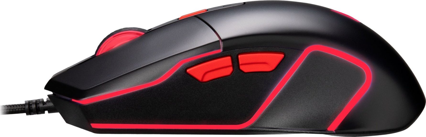 ACER drátová myš Nitro Gaming Mouse 100 (NMW100),7200dpi,6 tlačítek,125Hz,60 IPS,RGB,USB-A,Černá