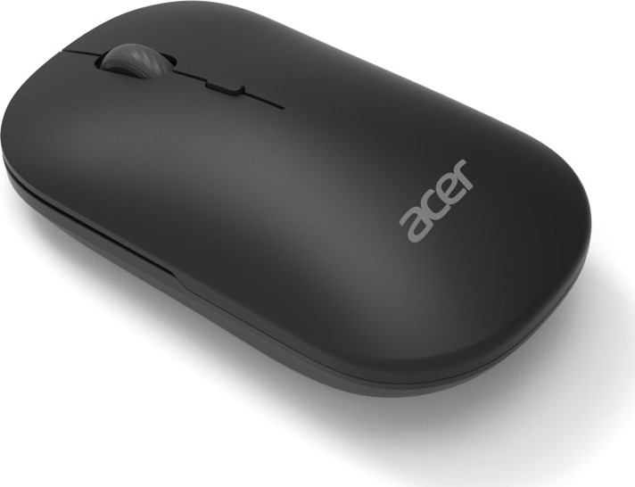 ACER bezdrátová myš Wireless Mouse AMR130,dual mode 2.4GHz + BT 5.2,4 tlačítka,1600dpi,125Hz,30 IPS,Černá