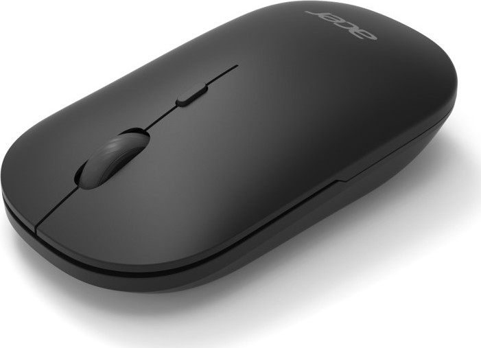 ACER bezdrátová myš Wireless Mouse AMR130,dual mode 2.4GHz + BT 5.2,4 tlačítka,1600dpi,125Hz,30 IPS,Černá