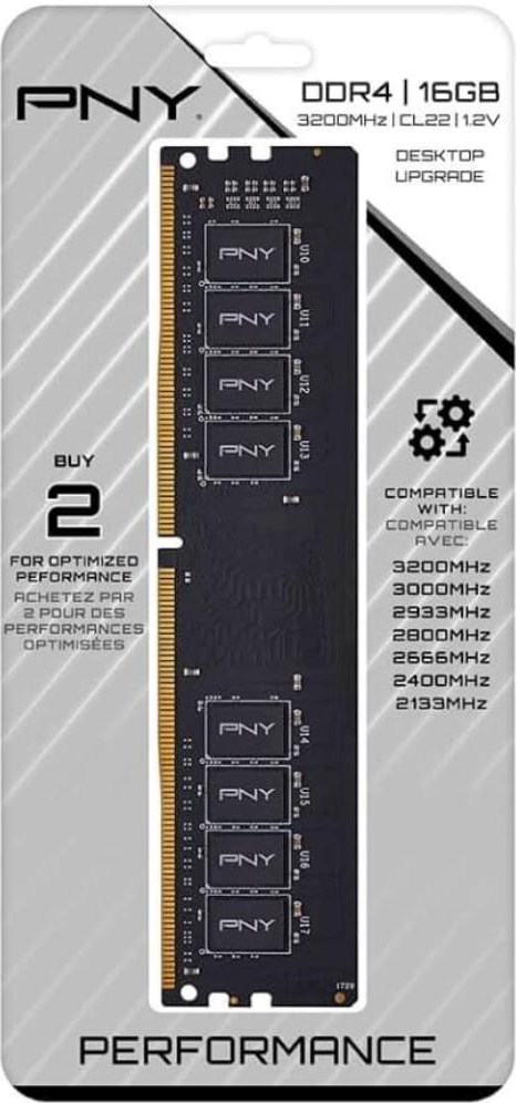 PNY DIMM DDR4 16GB 3200MHz CL22