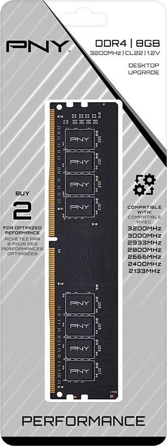 PNY DIMM DDR4 8GB 3200MHz CL22