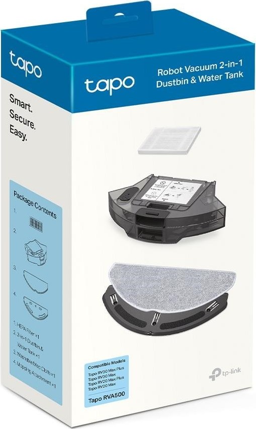 TP-Link Tapo RVA500 sada 2v1 (nádržka, HEPA filtr, nástavec, utěrka) pro Tapo RV30/RV20 Max plus, RV30/RV20 Max