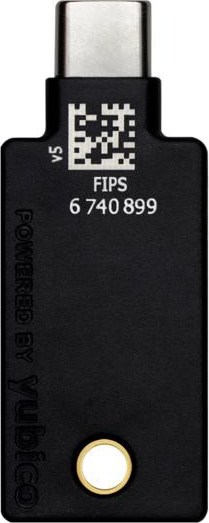 Yubico YubiKey 5C NFC FIPS - USB-C, single-factor,2FA,multi-factor,FIDO2,U2F,OTP,OpenPGP,Smartcard
