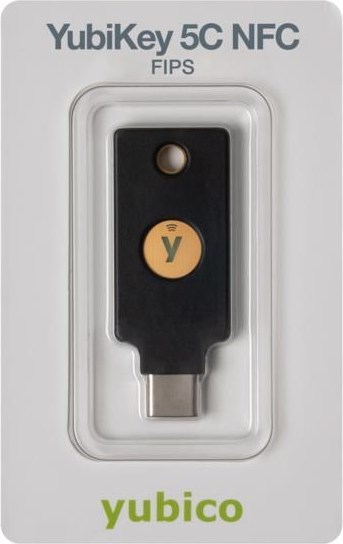 Yubico YubiKey 5C NFC FIPS - USB-C, single-factor,2FA,multi-factor,FIDO2,U2F,OTP,OpenPGP,Smartcard