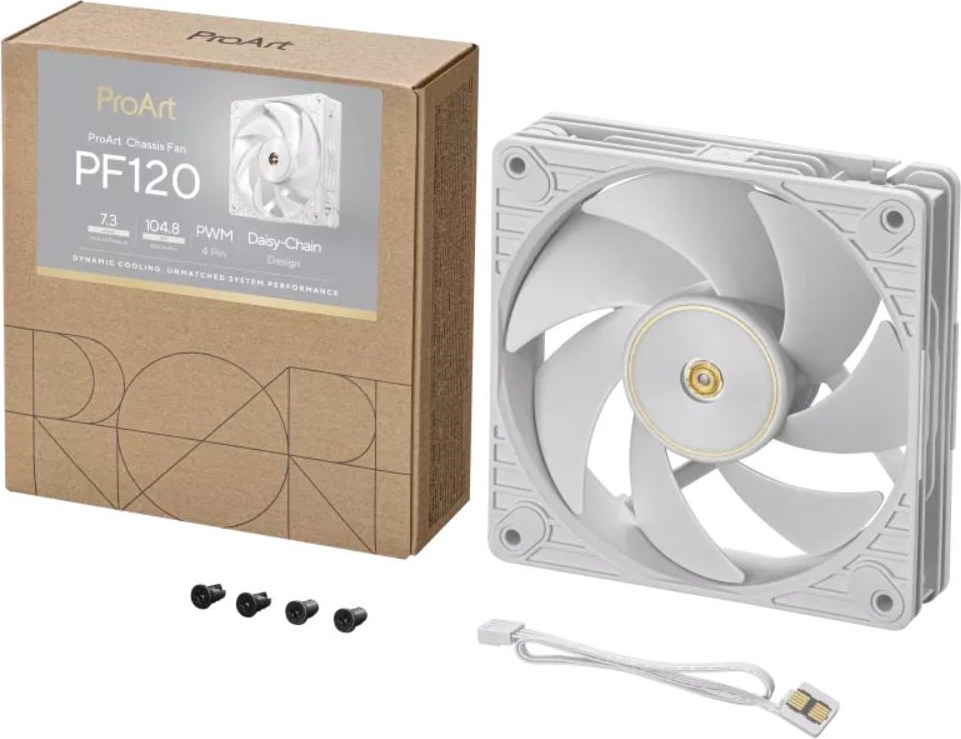 ASUS Ventilátor PROART PF120, 1x120mm, bílá