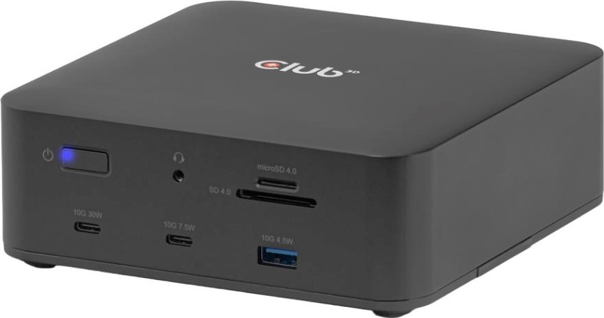 Club 3D Club3D Dokovací stanice Thunderbolt 5 13v1, 1x M.2 SSD slot, 1xUSB-C TB5, 2xUSB-C,3xUSB-A,2xHDMI,1xmicroSD/SD,1xEthernet