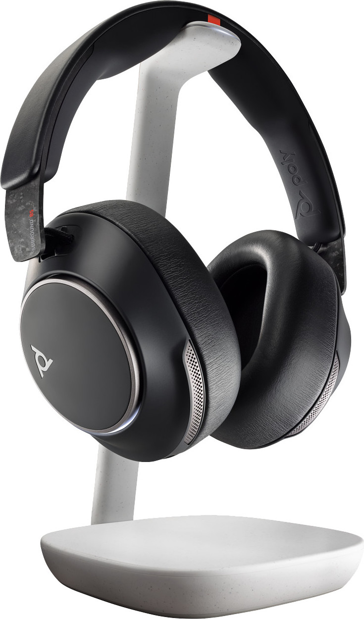 HP Inc. Poly bezdrátová náhlavní souprava Voyager Surround 85, BT700 USB-C adaptér, USB-C/A adaptér, stereo, nabíjecí stojánek