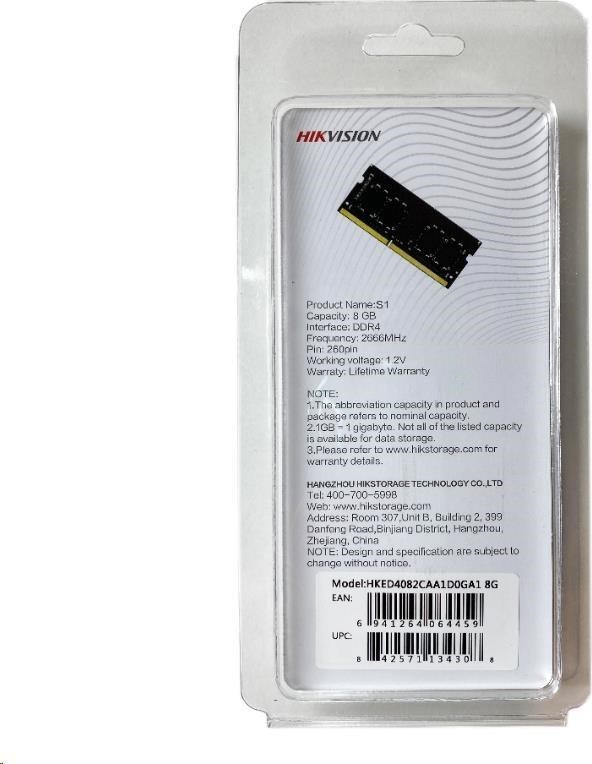 HIKVISION SODIMM DDR4 4GB 2666MHz CL19