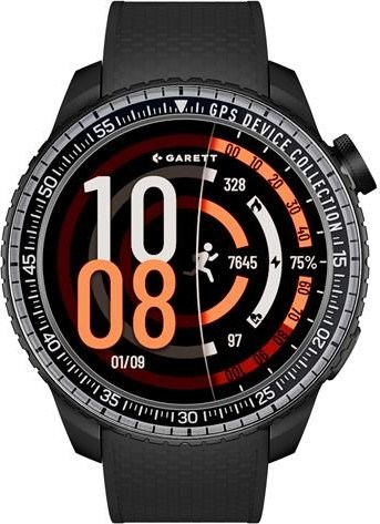 Garett Smartwatch COMPASS Black, GPS