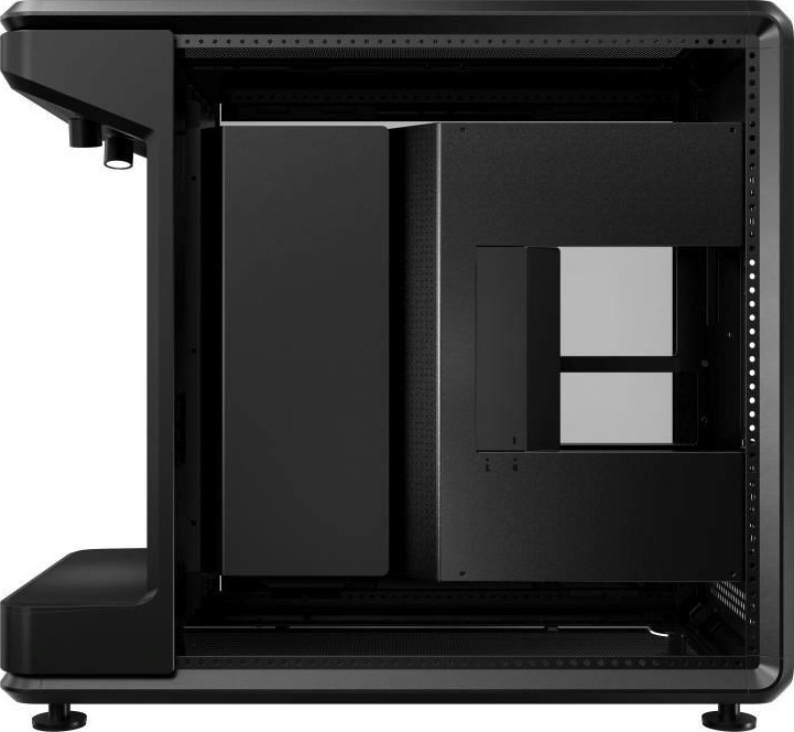 CoolerMaster Cooler Master case MASTERFRAME 360 Stage LCD, ATX, Průhledná bočnice, Černá