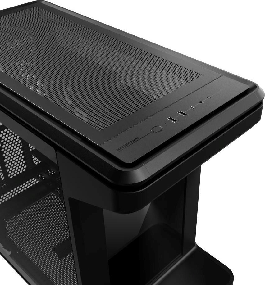 CoolerMaster Cooler Master case MASTERFRAME 360 Stage LCD, ATX, Průhledná bočnice, Černá