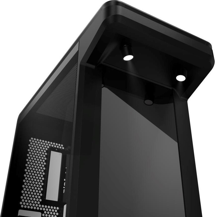 CoolerMaster Cooler Master case MASTERFRAME 360 Stage LCD, ATX, Průhledná bočnice, Černá