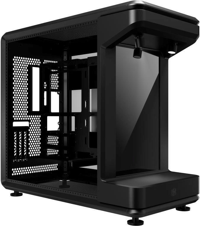 CoolerMaster Cooler Master case MASTERFRAME 360 Stage LCD, ATX, Průhledná bočnice, Černá