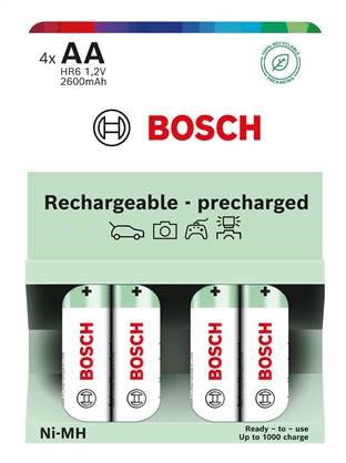 Bosch HR6B4P2600/00 AA 2600mAh Ni-MH Ready to Use (Blistr 4 ks)