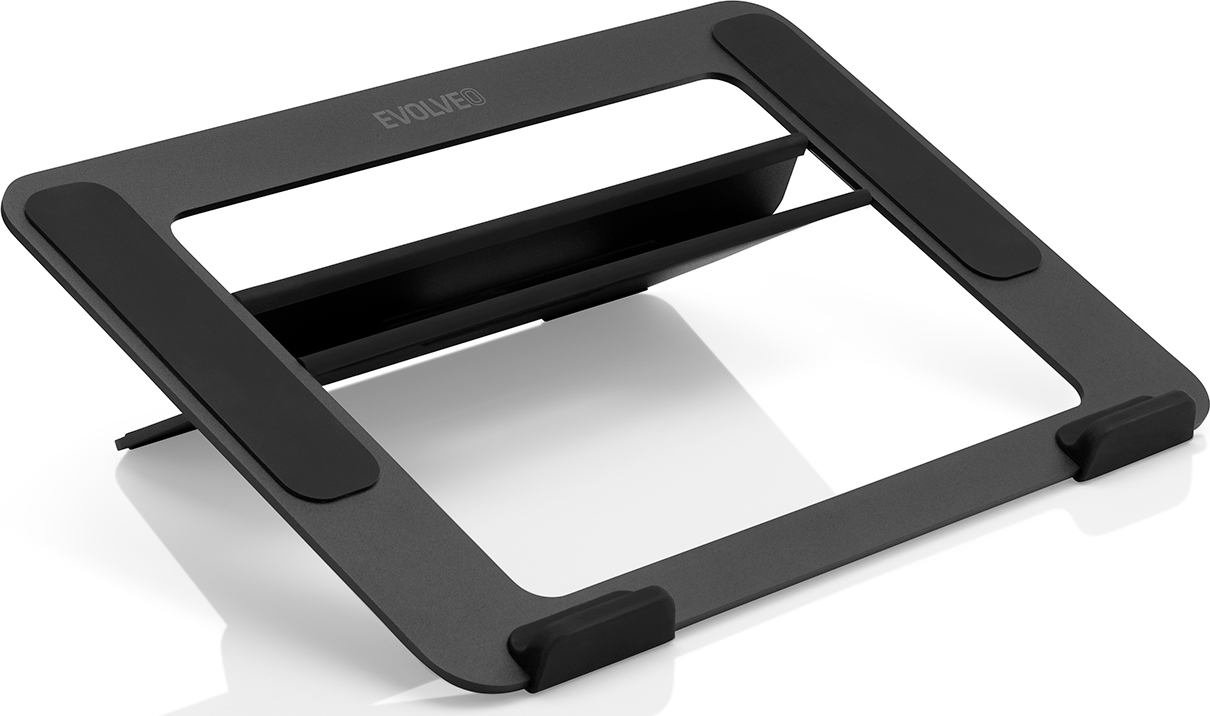 EVOLVEO TopLift, hliníkový podstavec pod notebook, černý