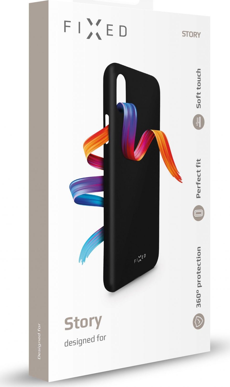 Kryt FIXED Story iPhone 7/8/SE (2020), černý