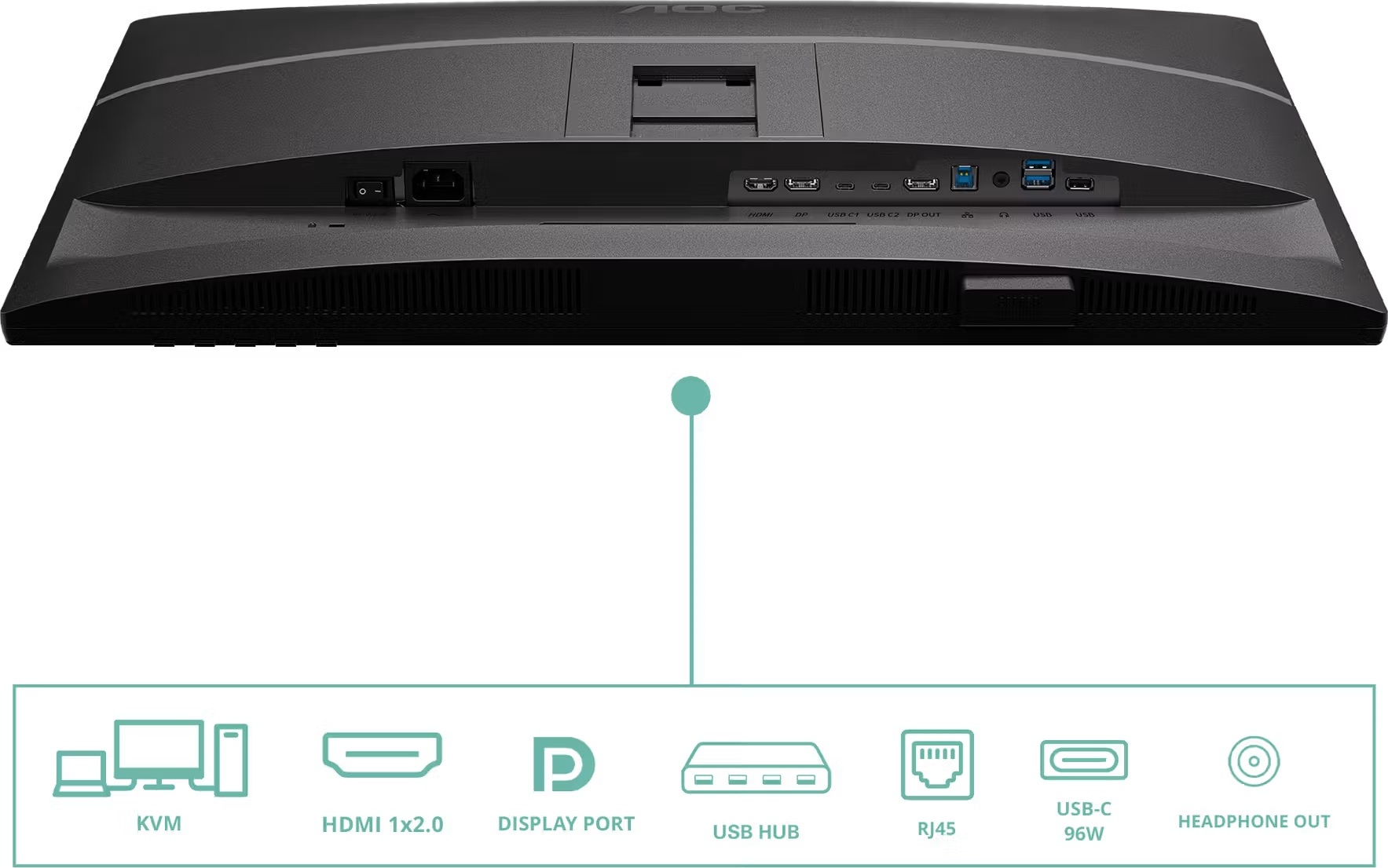 AOC AOC/Q27P4CV/27"/IPS/QHD/120Hz/4ms/Černá/5R