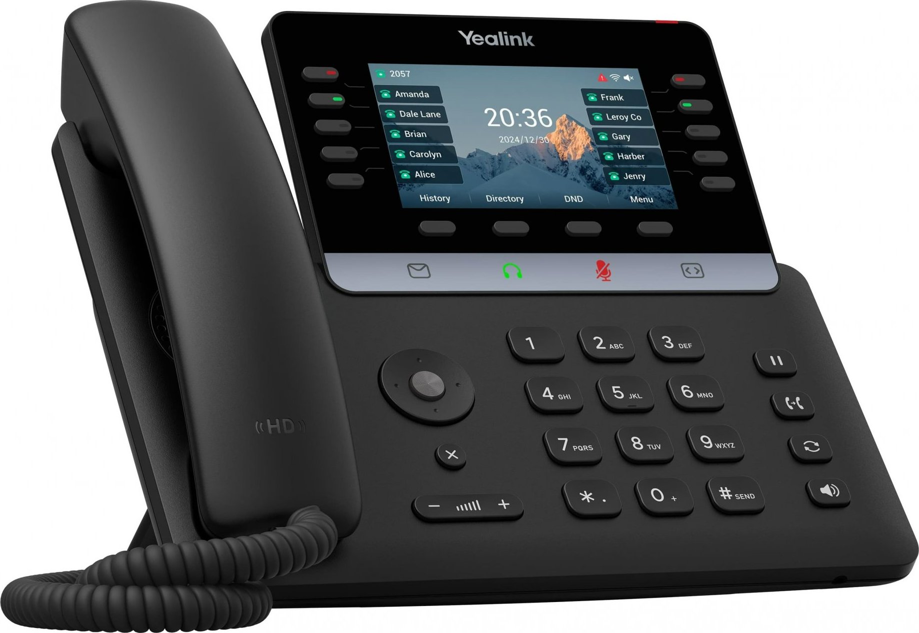 Yealink SIP-T74W SIP telefon, PoE, 4,3", 16 SIP účtů, BT, Wi-Fi