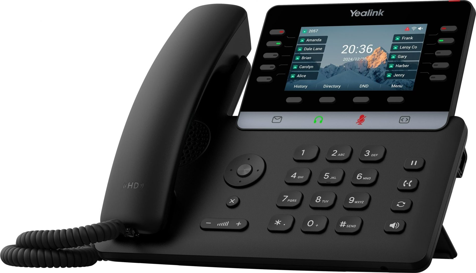 Yealink SIP-T74W SIP telefon, PoE, 4,3", 16 SIP účtů, BT, Wi-Fi