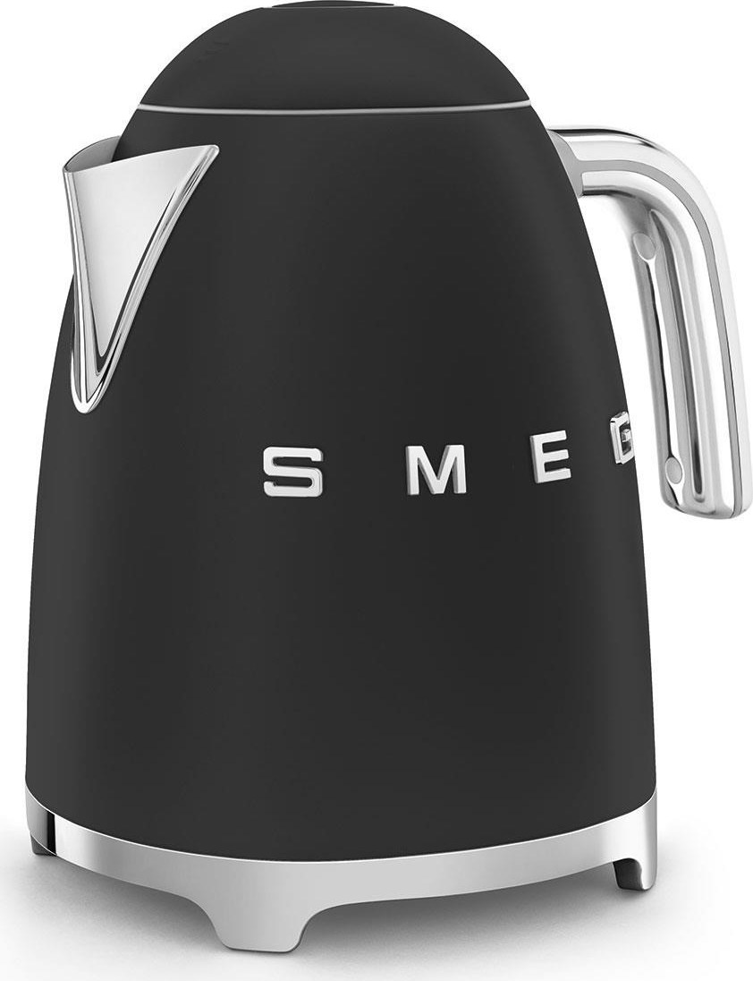 Smeg KLF03BLMEU, rychlovarná konvice, 1,7 l, (7 šálků), 2400 W, styl 50. let, matná černá