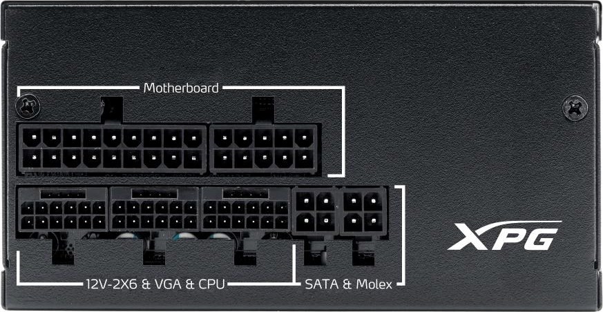 ADATA XPG zdroj PYMCORE 850W, 92 mm, Plně modulární, 80 Plus Gold, ATX 3.1