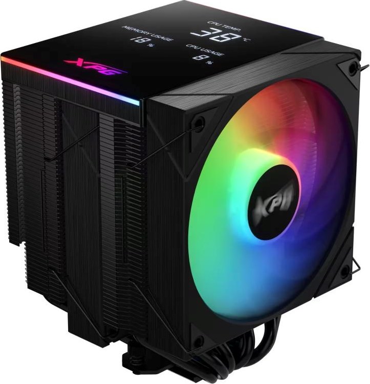 ADATA XPG Chladič CPU MAESTRO PLUS 62DA, 2x120 mm, ARGB, LGA 1851, AM5, černá