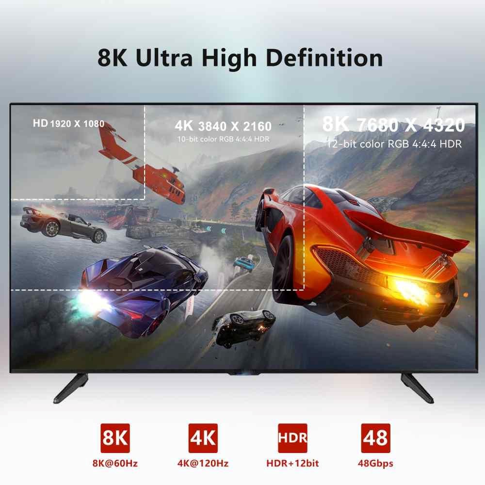 PREMIUMCORD Ultra High Speed HDMI 2.1 optický fiber kabel 8K@60Hz, zlacené 30m