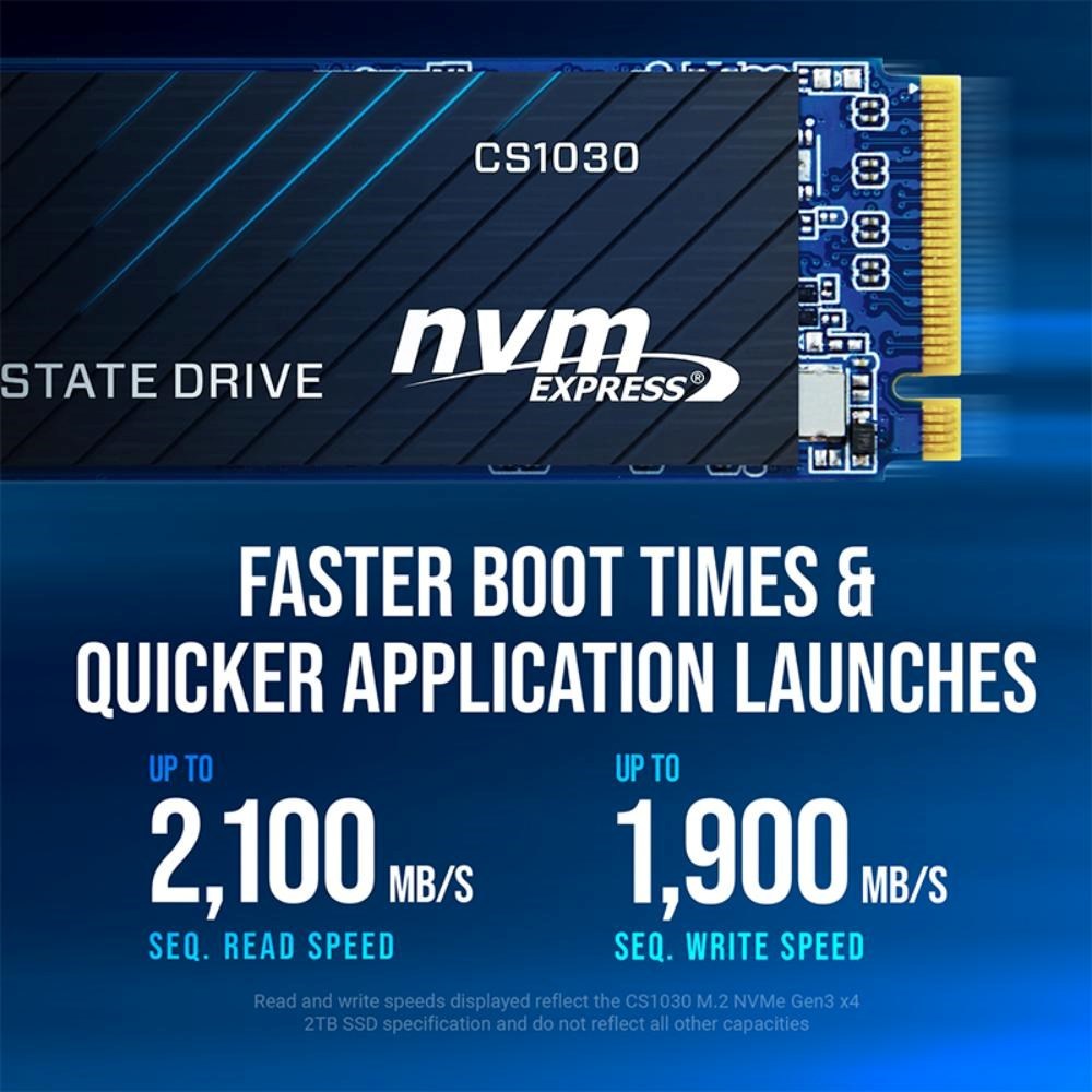 PNY SSD CS1030 250GB, PCIe Gen3x4, M.2 2280, (R:2500/ W:1100MB/s)