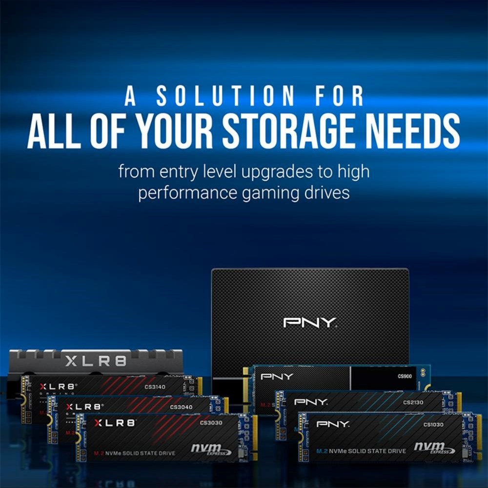 PNY SSD CS1030 500GB, PCIe Gen3x4, M.2 2280, (R:2500/ W:1100MB/s)