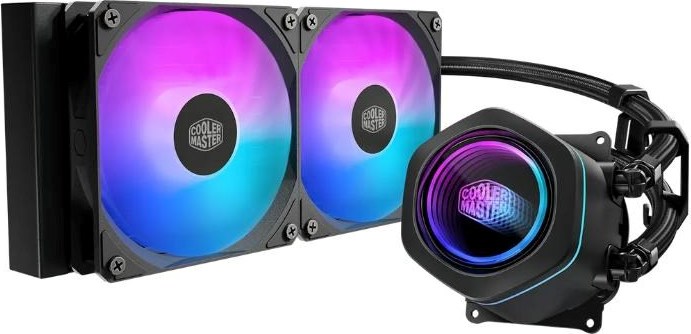 CoolerMaster Cooler Master vodní chladič MasterLiquid Core Nex 240, 2x120mm, LGA1851, AM5, černá