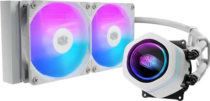 CoolerMaster Cooler Master vodní chladič MasterLiquid Core Nex 240, 2x120mm, LGA1851, AM5, bílá