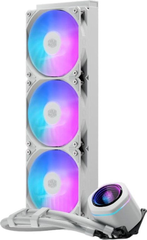 CoolerMaster Cooler Master vodní chladič MasterLiquid Core Nex 360, 3x120mm, LGA1851, AM5, bílá