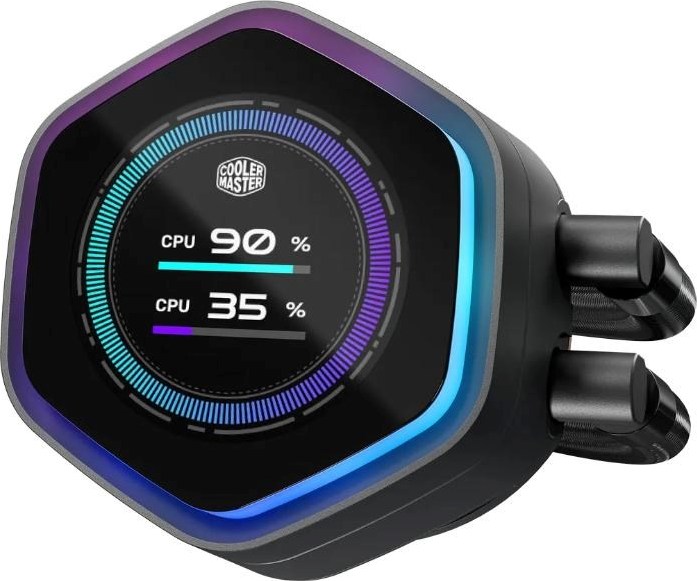 CoolerMaster Cooler Master vodní chladič MasterLiquid Atmos II LCD 360, 3x120mm, LGA1851, AM5, černá