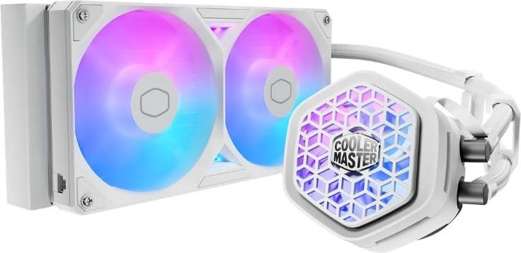 CoolerMaster Cooler Master vodní chladič MasterLiquid Atmos II VRM 240, 2x120mm, LGA1851, AM5, bílá