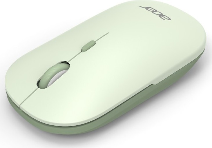 ACER Myš Wireless Mouse AMR130 Green - Dual mode 2.4GHz + BT 5.2, 4 tlačítka, 800/1200/1600 dpi, USB Polling rate 125Hz