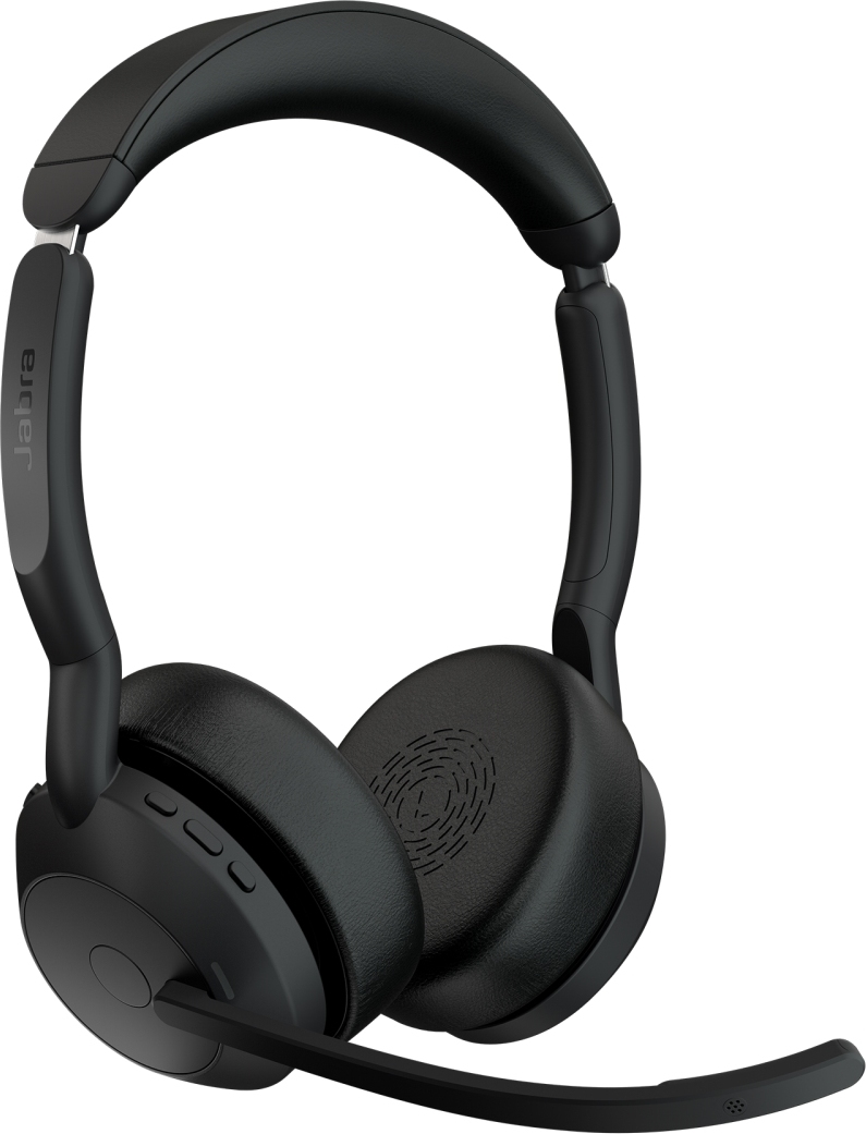 Jabra Evolve2 55/Stereo/ANC/USB-C/BT-USB/Bezdrát/Stand/Černá