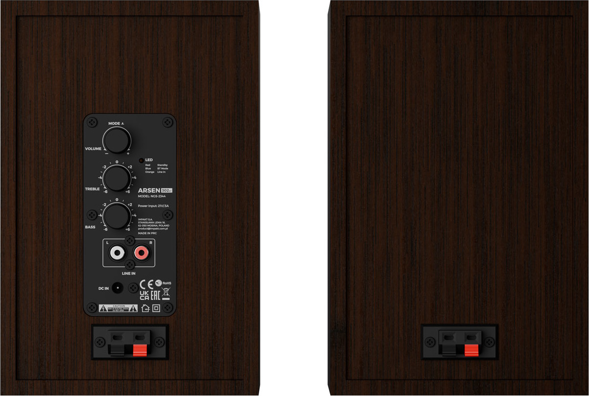 Herní reproduktory Genesis ARSEN 302BT/Stereo/20W/Hnědá