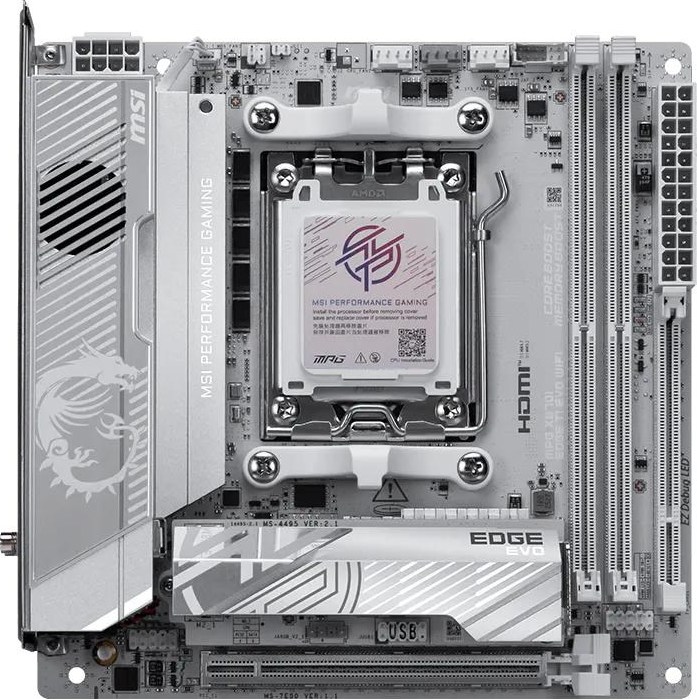 MSI MB Sc AM5 MPG X870I EDGE TI EVO WIFI, AMD B870, 2xDDR5, WiFi,1xHDMI, mini-ITX
