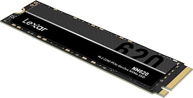 Crucial Lexar NM620/512GB/SSD/M.2 NVMe/Černá/5R