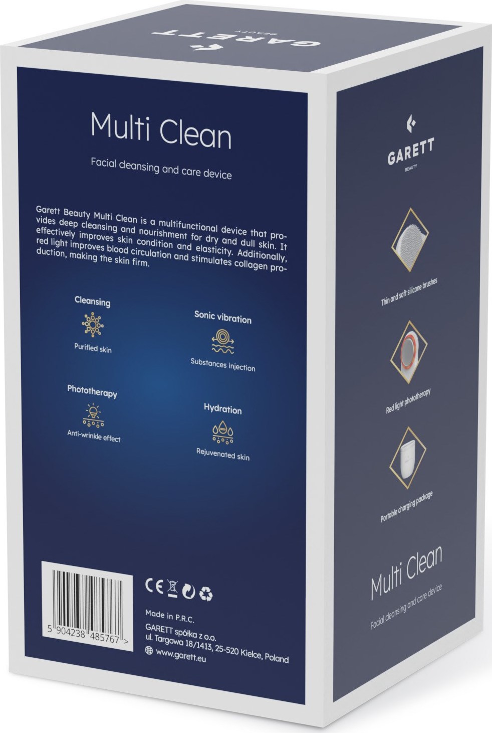 Garett Beauty Multi Clean - multifunkční přístroj na čištění a péči o tvář