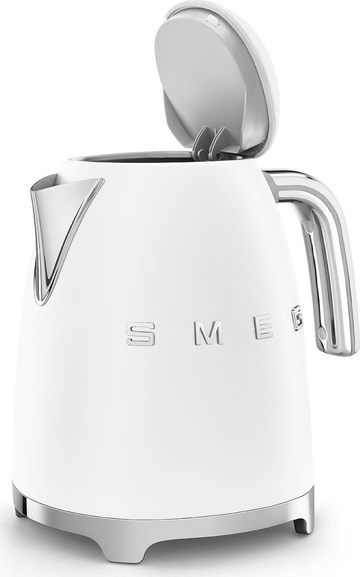 NoName Smeg KLF03WHMEU, rychlovarná konvice, 1,7 l, (7 šálků), 2400 W, styl 50. let, matná bílá
