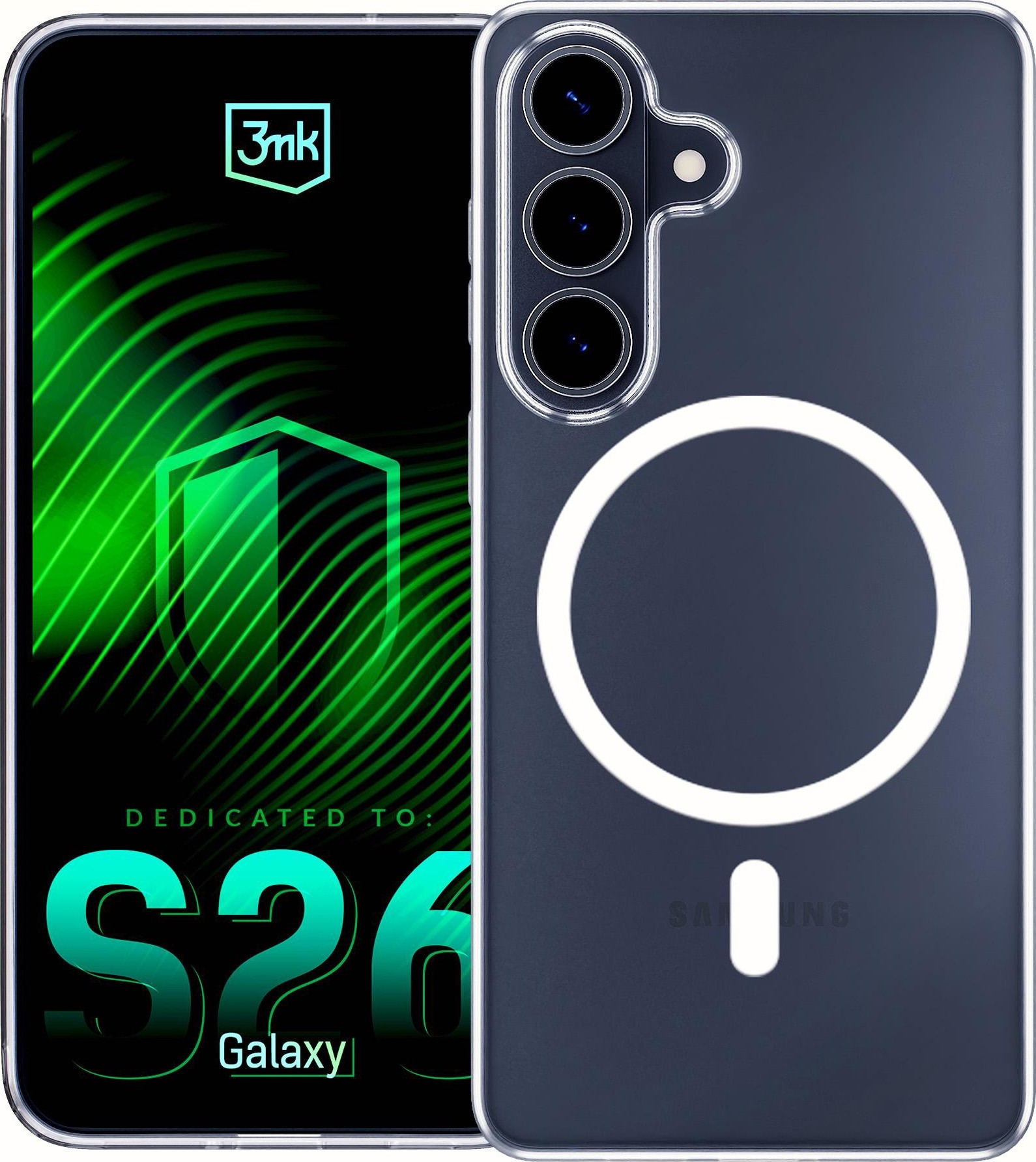 3mk ochranný kryt Clear MagCase pro Samsung Galaxy S26