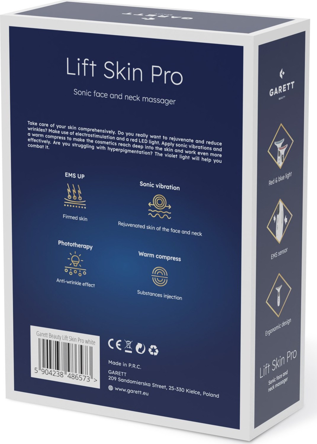 Garett Beauty Lift Skin Pro - sonický masážní přístroj na obličej a krk