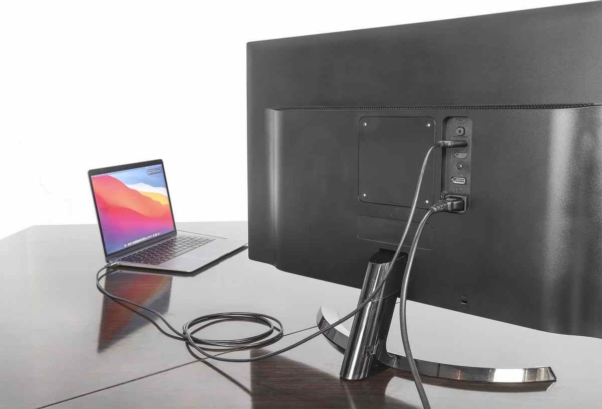 Manhattan kabel USB-C na HDMI, USB-C Male na HDMI Male, 2m, černá