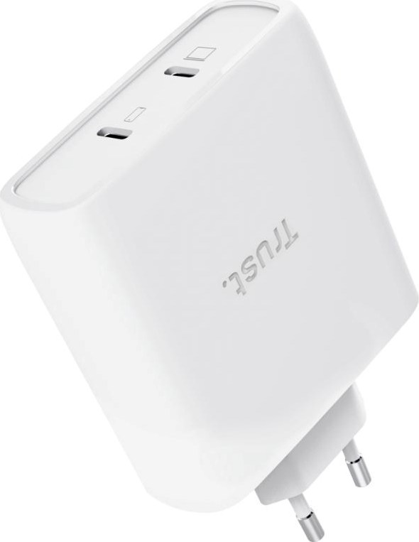 TRUST GaN Nabíječka MAXO 100W 2-Port, USB-C, bílá